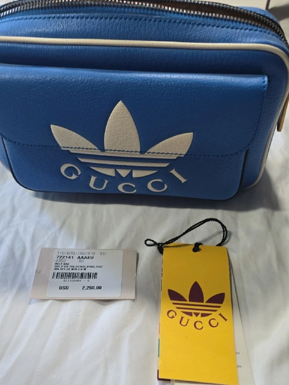 Gucci x Adidas Leather Logo Belt Bag
